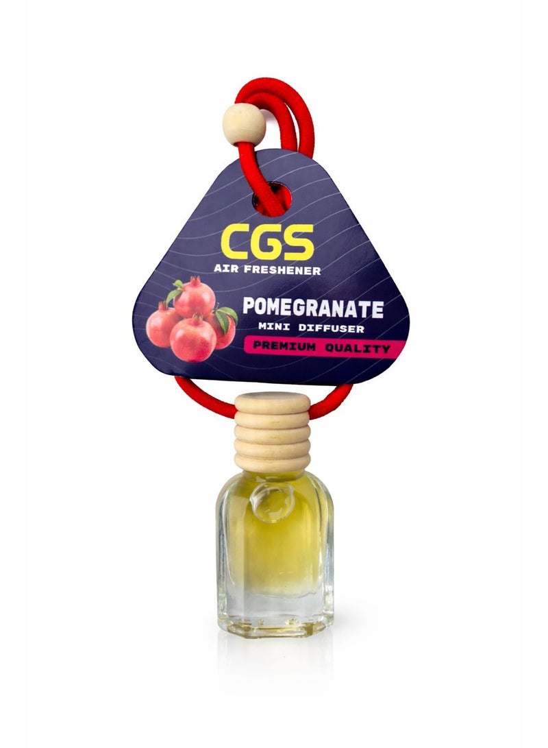 معطر سيارة CGS معلق برائحة الرمان بغطاء خشبي أنيق
